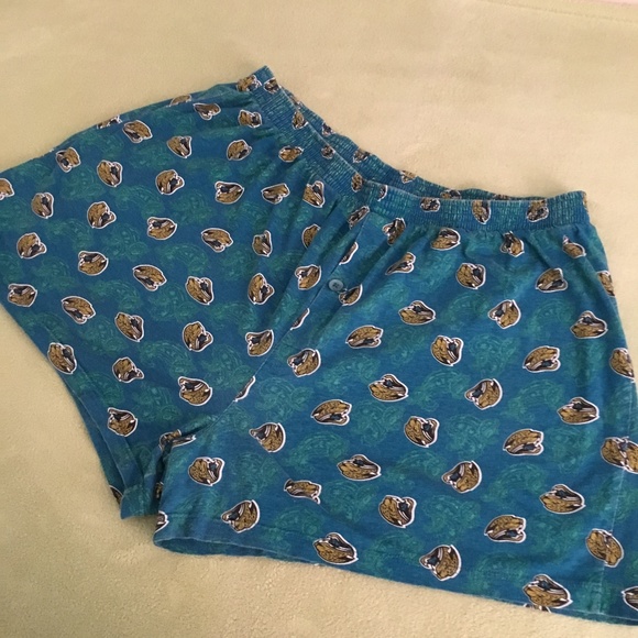 NFL Other - NFL Jacksonville Jaguars logos teal sleep shorts